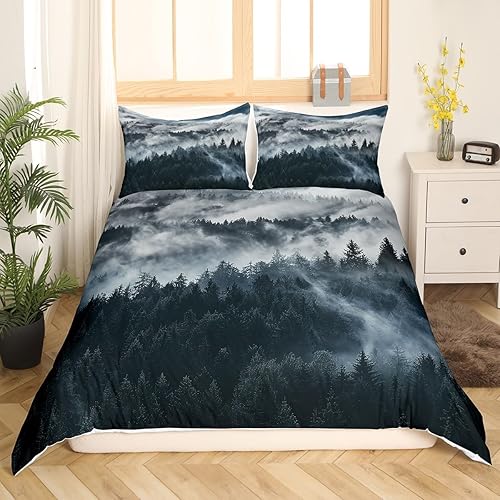 Miniatura 29 de Juego de ropa de cama 3D de tortuga marina azul individual para niños y niñas, temática de playa oceánica, funda de edredón de 3 piezas para niños