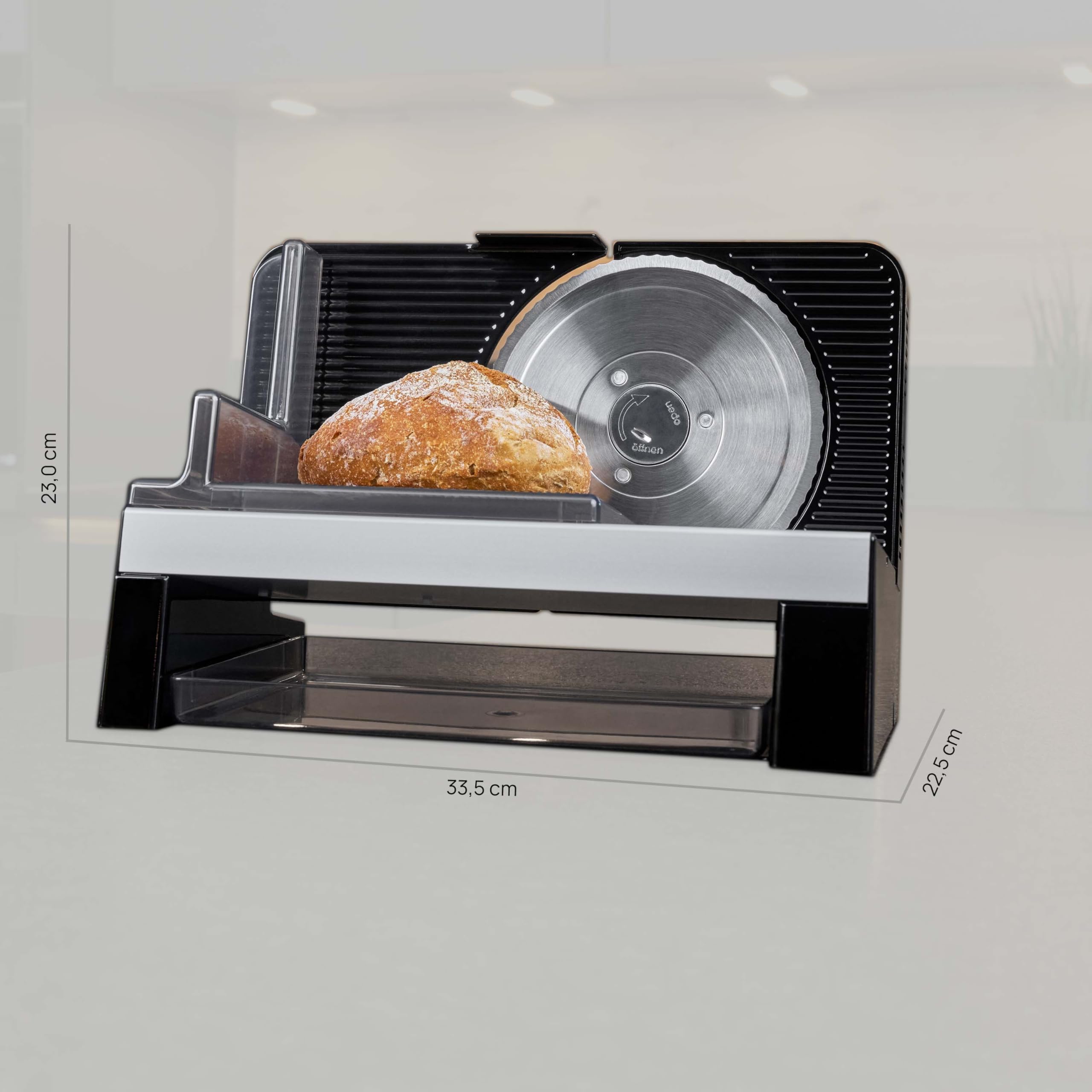 affettatrice universale ritter E 16 Duo Plus, affettatrice universale elettrica con motore ECO, made in Germany, nero