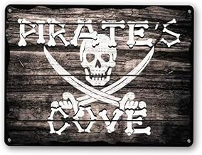 Pirates Cove Parking Metal Tin Sign 8x12 Inches