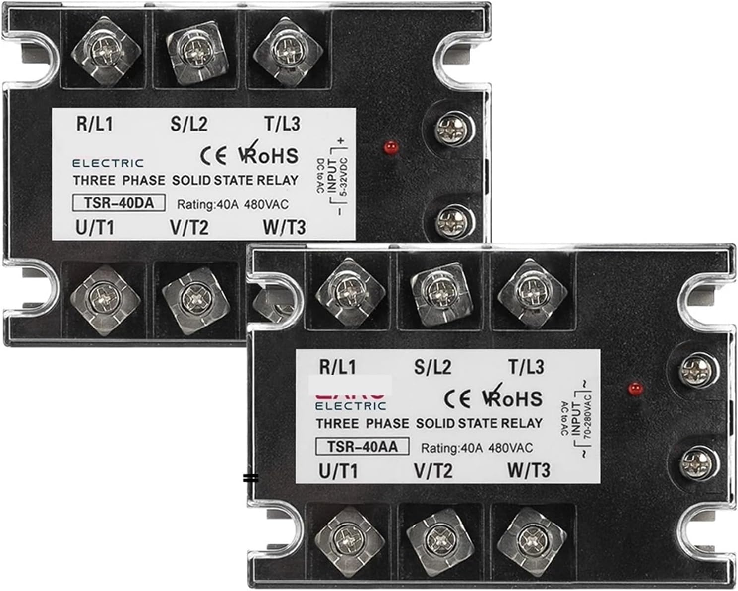 Three Phase Solid State Relay Module DC Control AC SSR AC Control AC 10A 25A 40A 60A 80A 100A Heat Sink 480VAC(AC-AC,80A)