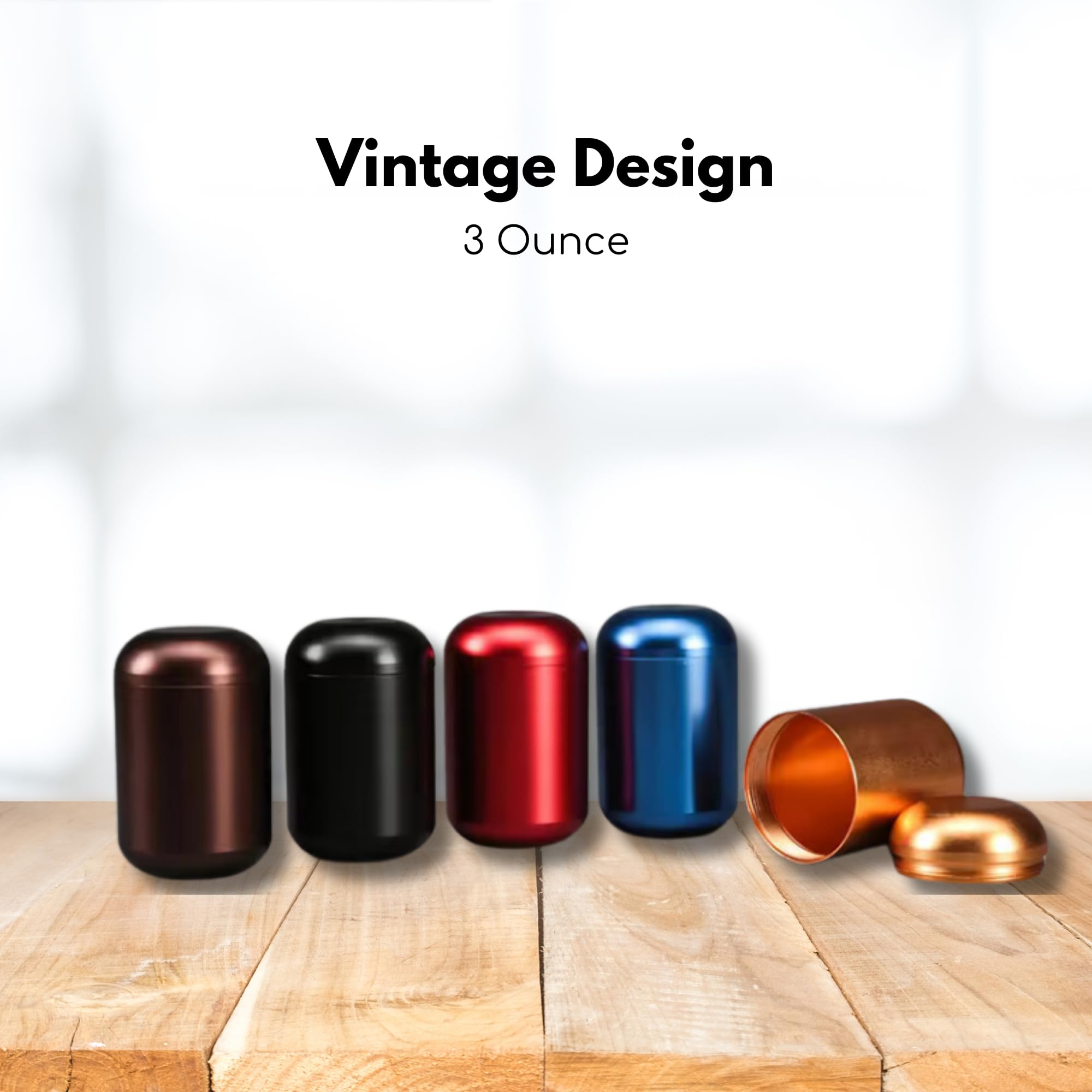 2.7oz Mini Tea Tin Canister (Black) thumbnail 3