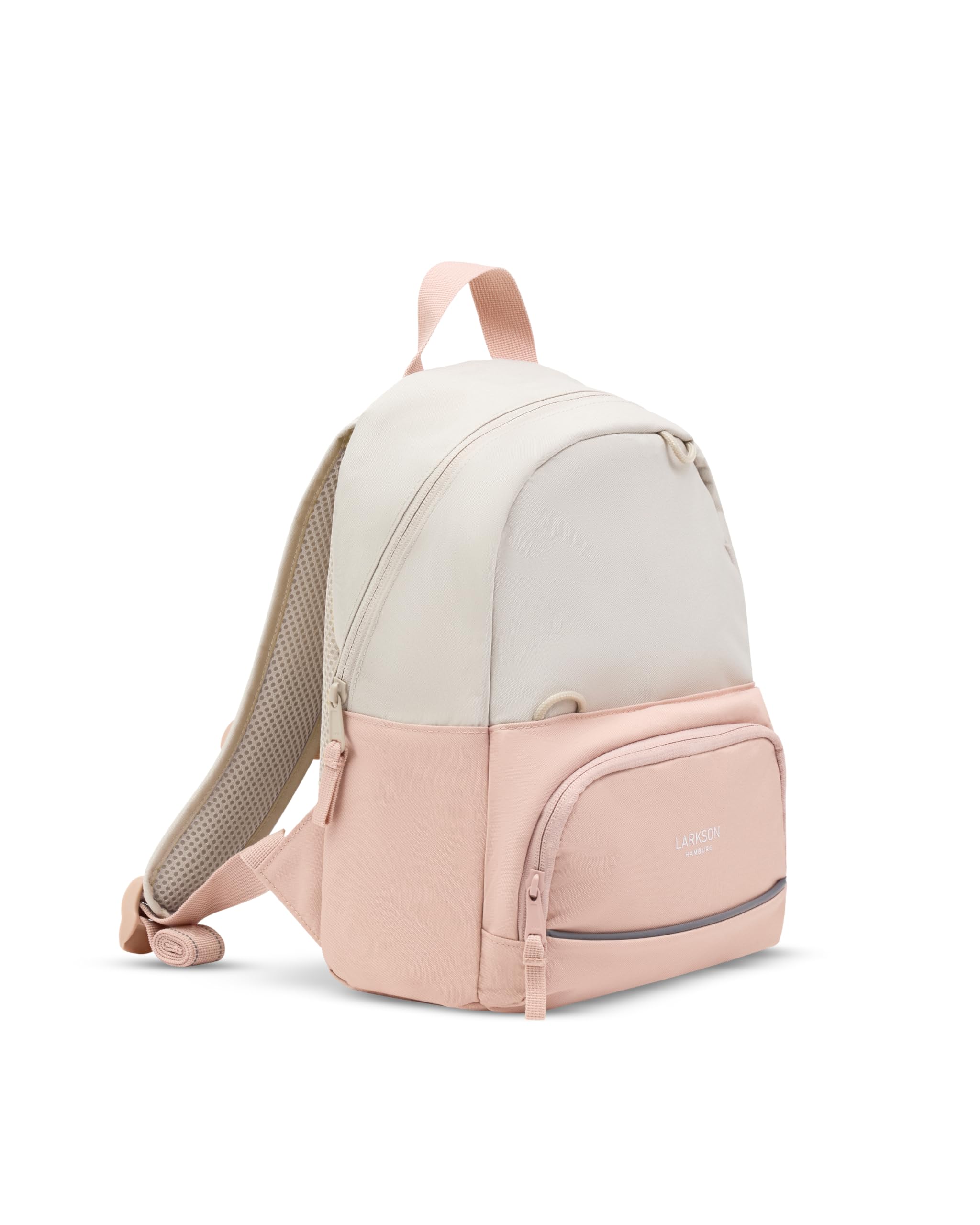 LARKSON Zainetto Asilo Bambino Rosa - Knut - Zaino Bambina con Cinghia Pettorale - Dai 2 Anni in Su - 6 Litri - Idrorepellente