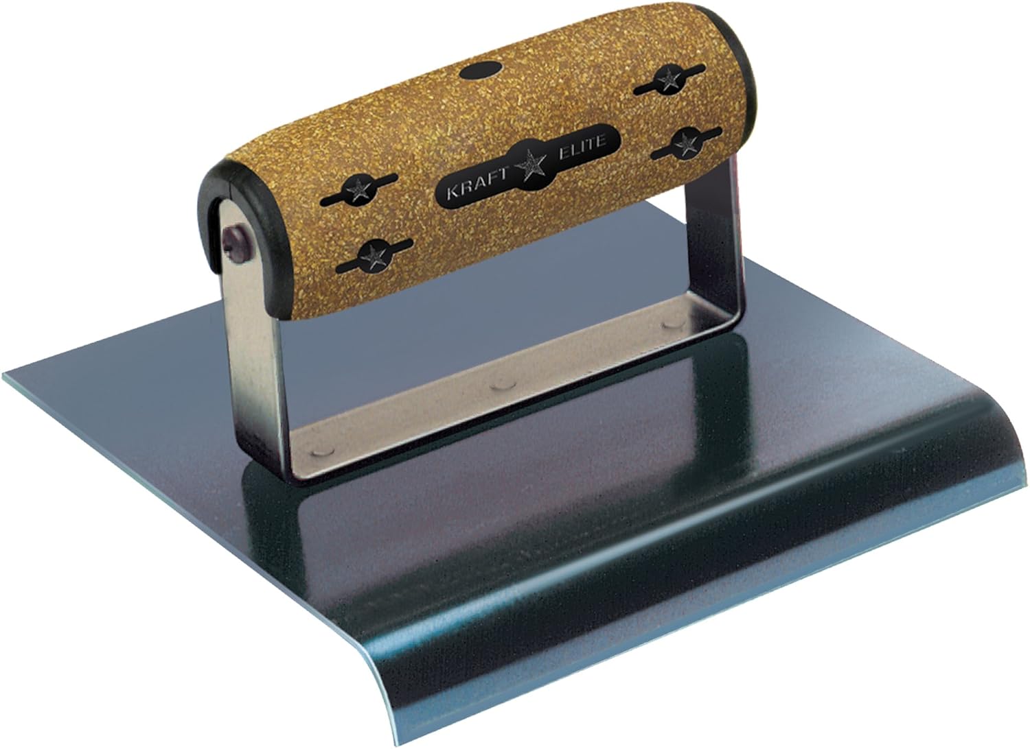 Kraft Tool Kraft CFE563K 6" by 6" 5/8-Radius Elite Series Five Star Blue Steel Hand Edger with Cork Handle (1per Pack)