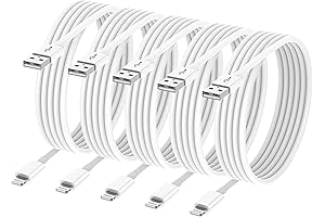 5-Pack 10ft Lightning Cable: The Ultimate Charging Solution for iPhone