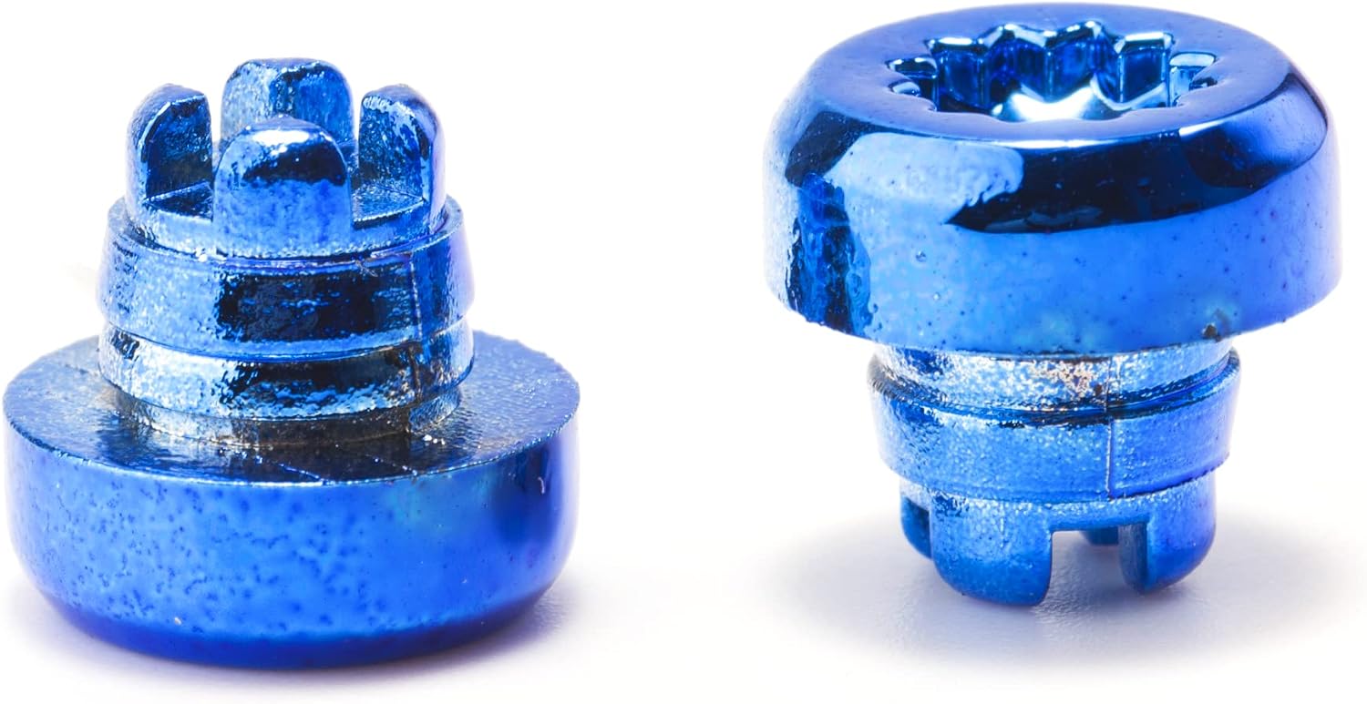 RTRHINOTUNING 7.9mm/0.31in Wheel Rim Lip Rivets Nuts Replacement Rivets Stem Length-7mm, Blue 50pcs