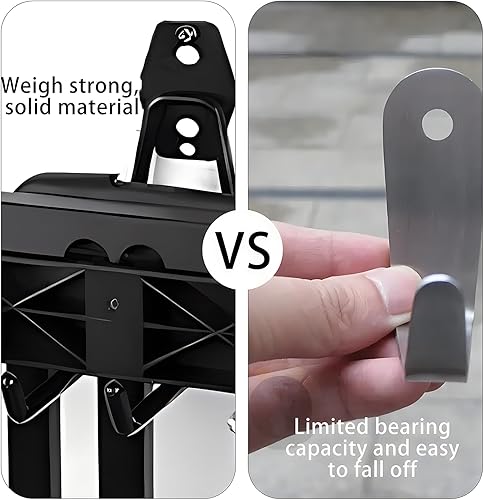 Miniatura 7 de 6 ganchos de garaje, ganchos de garaje resistentes de 7.4 pulgadas para pared de rejillas, ganchos grandes de almacenamiento de garaje para colgar,
