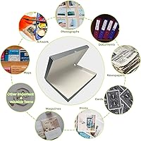 Vista 114 de Lineco Folio Storage Box, Clamshell Design with Metal Edge. 18.5x24.5x1.75 Inches, Archival Boxboard, Preserve Photos, Cards, Magazines, Documents