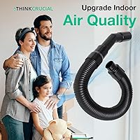 Vista 5 de Think Crucial - Manguera de vacío de repuesto con muesca Shurlock – Compatible con Oreck Part # 72046-05-0327 y 72033-04-0327 – Compatible con Oreck