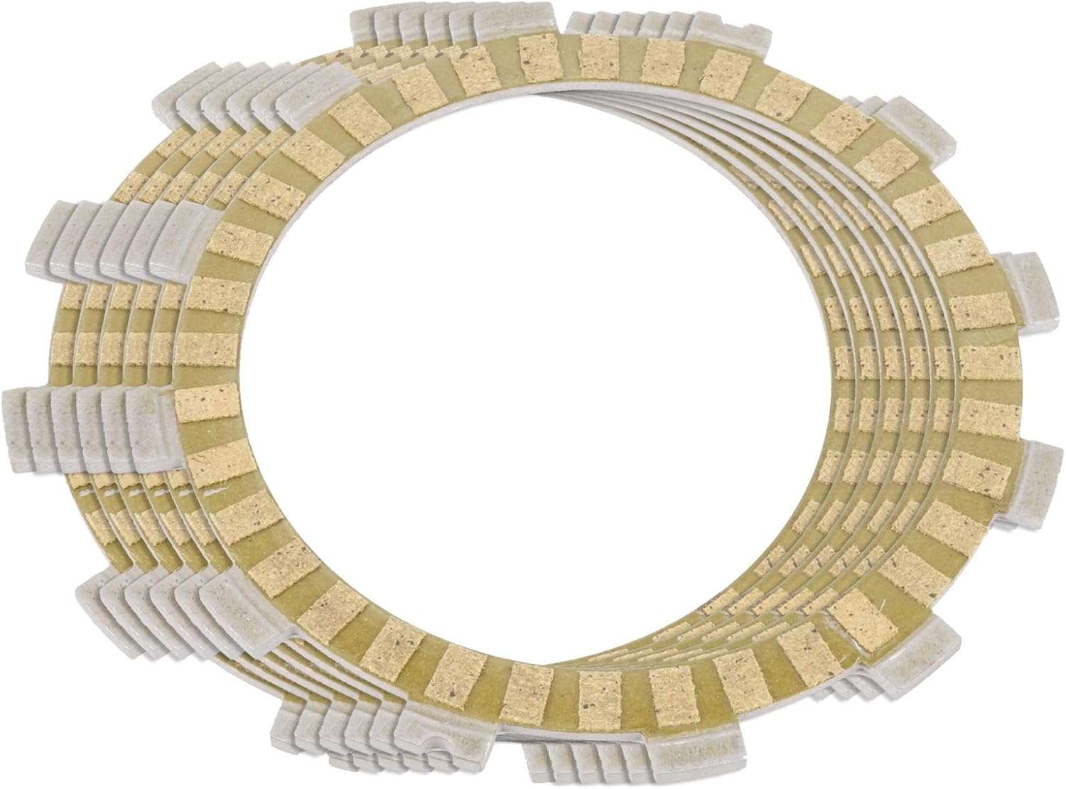Caltric Clutch Friction Plates Compatible with Suzuki Lt230E Quadrunner 230 2X4 1987 1988 1989 1990 1991 1992 1993