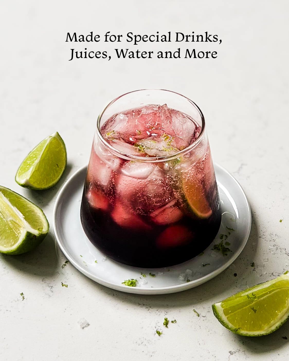 The Everyday Cup, Set of 4 - Versatile Crystal-Clear Glass Cups Made for Special Drinks, Juices, Water and More - Sustainably Produced and Packaged