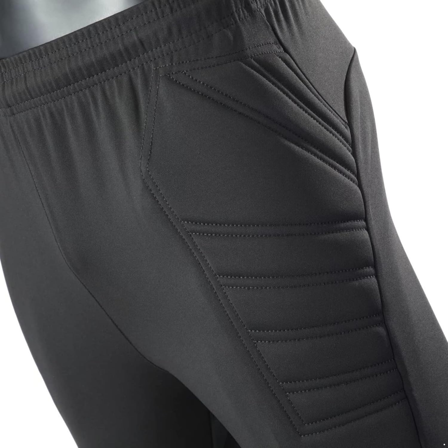 Miniatura 4 de Yeahdor Pantalones cortos de compresión acolchados para jóvenes, pantalones cortos de portero de fútbol, pantalones cortos de portero de fútbol