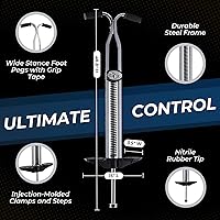 Vista 5 de Flybar Super Pogo Pogo Stick para niños y adultos de 14 años en adelante, resistente para pesos de 120 a 210 libras