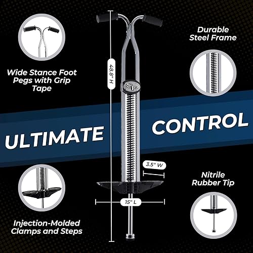 Miniatura 5 de Flybar Super Pogo Pogo Stick para niños y adultos 14  Up Heavy Duty para pesos 120-210 libras