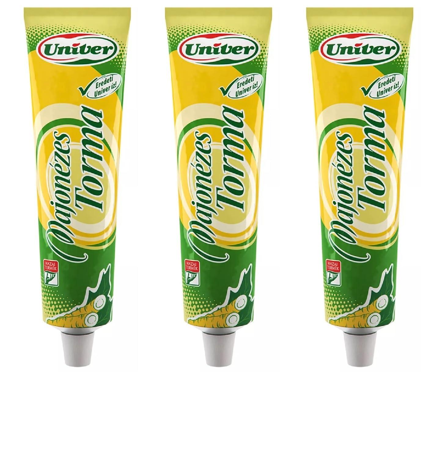 Univer ungarischer Meerrettich mit Mayonnaise – Majonezes Torma, 3 x 160 g, 3 x 159,7 ml, 3 Stück