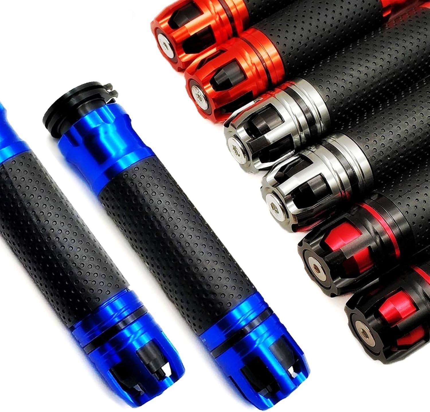 7/8'' 22MM Motorcycle Handle Grips Motorbike Handlebar Ends for Kawasaki ZX636R for Ninja 400R GTR1400 ZX14R Z1000SX H2R