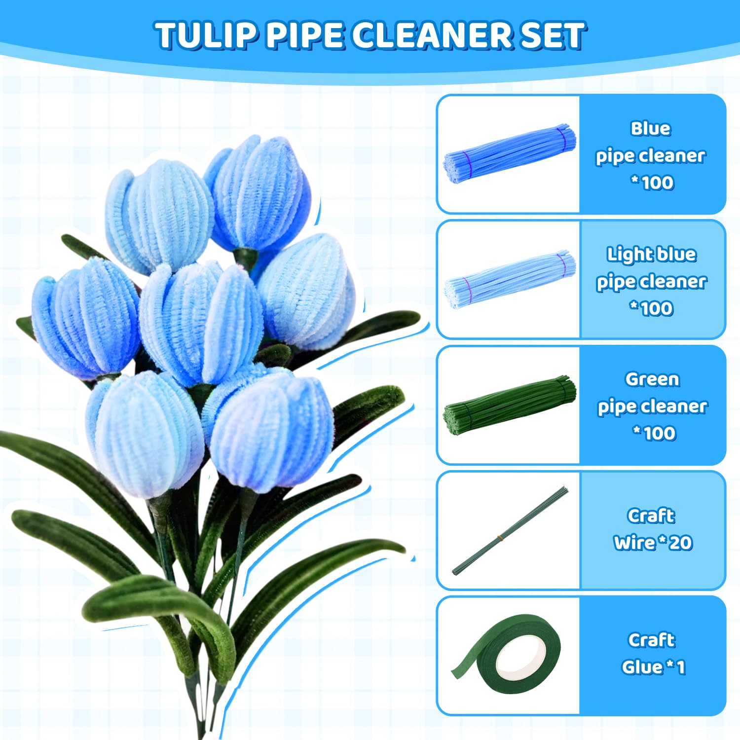 SHUTEX Pfeifenreiniger Blumen Set - 800 Teile In 13 Farben