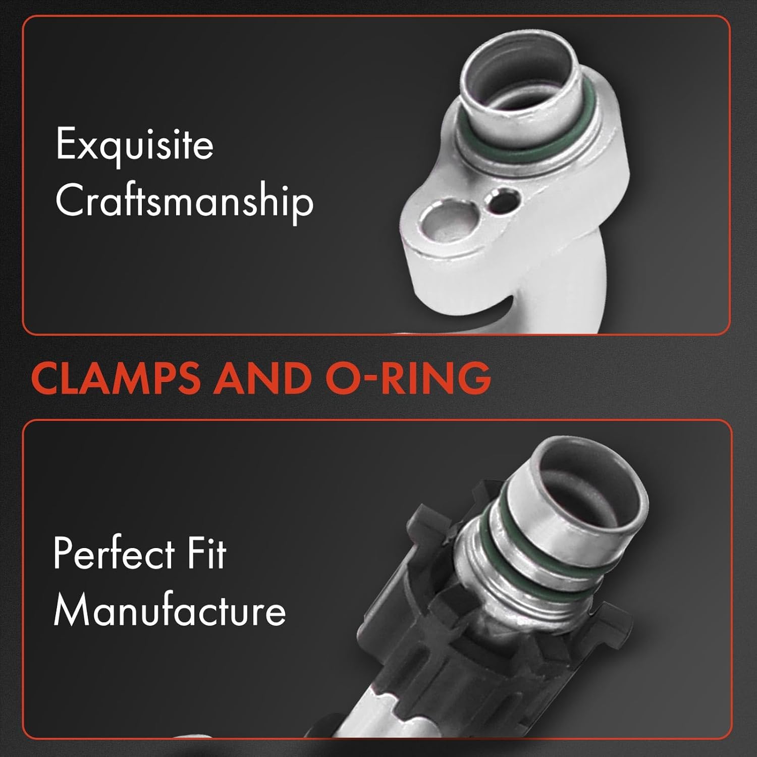 A-Premium A/C Suction Line Hose Assembly Compatible with Mitsubishi Eclipse 2006-2009, Galant 2007-2012, L4 2.4L, Compressor to Evap