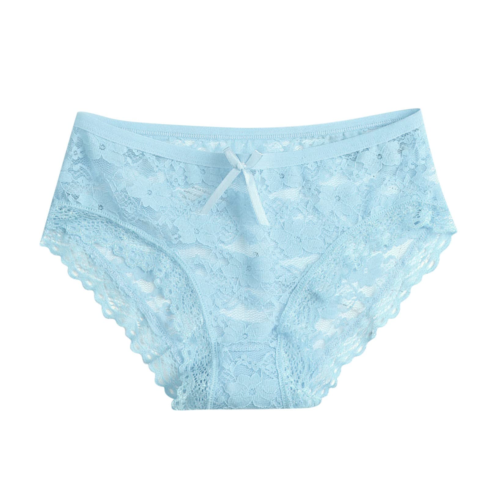 Sexy Panties for Women Floral Lace Mesh Bikini Seamless No Show Cheeky Low Waist Briefs Ladies Hipster Underwears