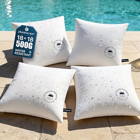 18x18 Outdoor Pillow Inserts - Pack of 4