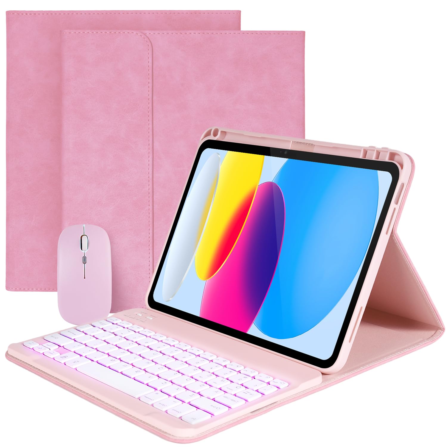 iPad 第11世代(A16,2025)/第10世代対応キーボードケース　ピンク Amazon.co.jp: iPad 第11世代(A16、2025)/第10世代用ケースキーボード
