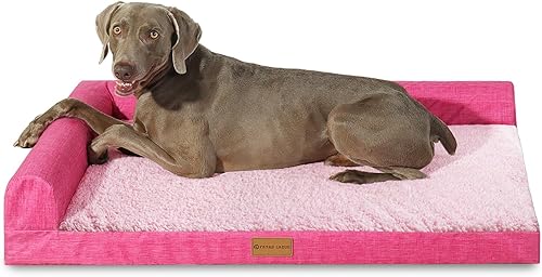 Miniatura 9 de Patas Lague Cama ortopédica XL para perros de tamaño grande de 42 x 28 pulgadas, sofá cama grande impermeable para mascotas con funda extraíble