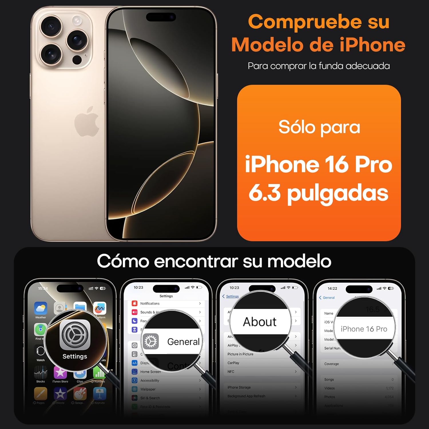 Funda TAURI para iPhone 16 Pro con MagSafe y pantalla protegida