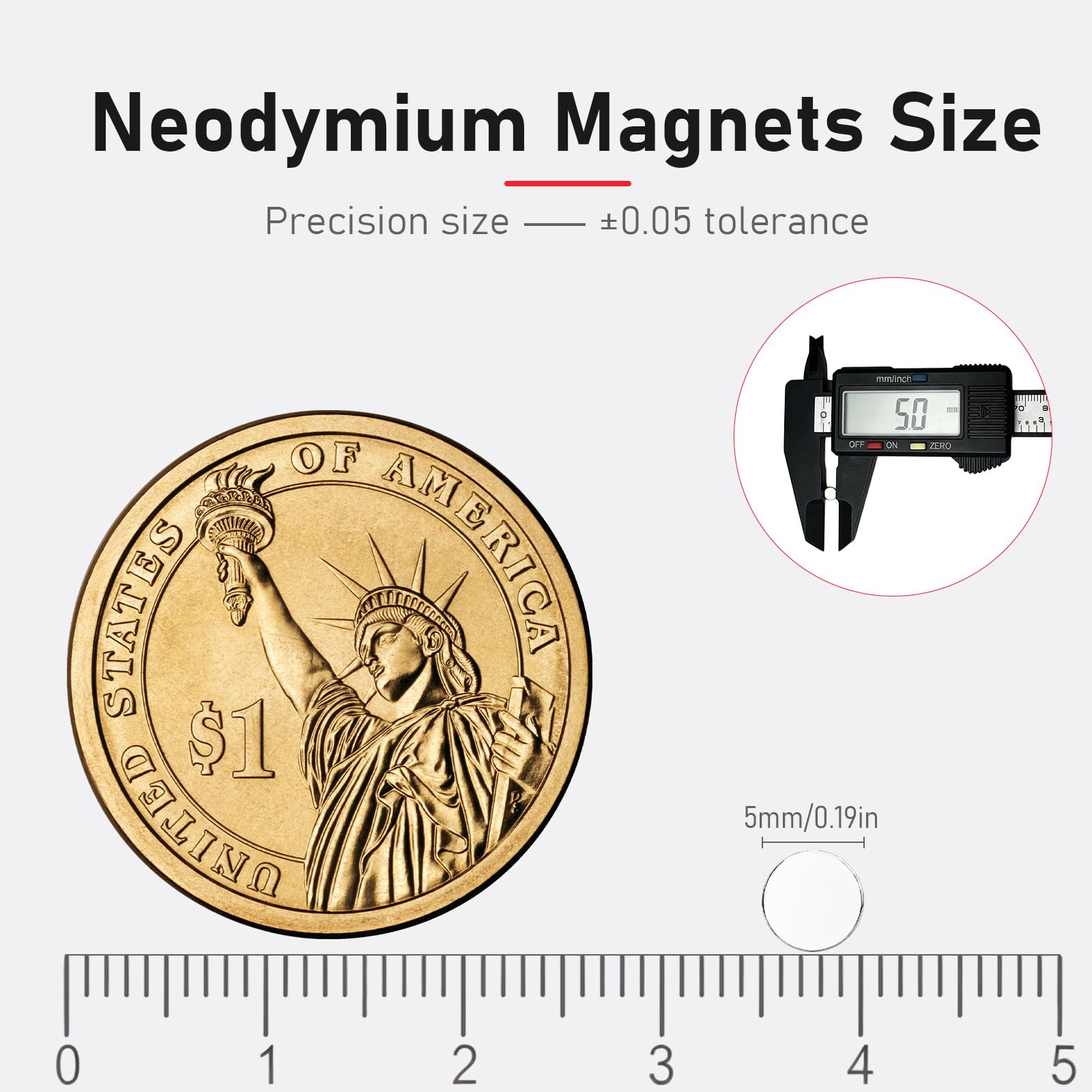 5×3mm Small Magnets for Crafts, Rare Earth Magnets for Fridge - 400Pcs — Amazon image 2