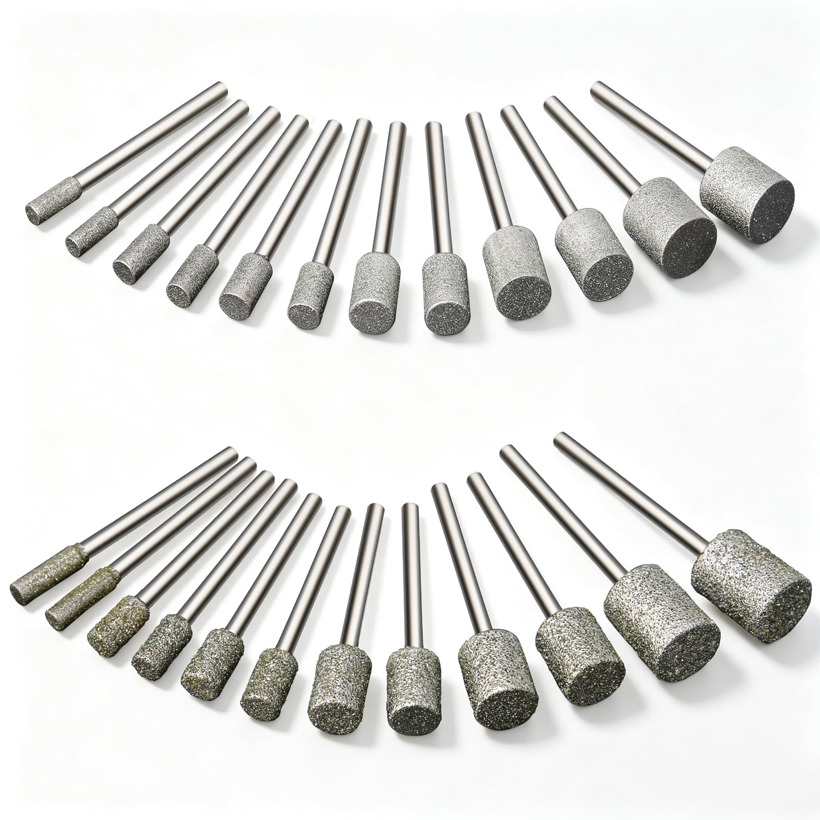50Pcs 120Grit Diamond Burr Bits for Dremel Bits with 1/8" Shank for Stone — Amazon image 8