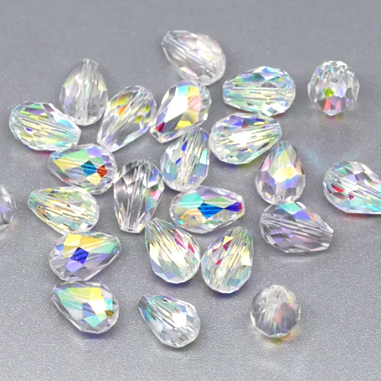 SUPERFINDINGS 20 brin de Perle de Verre Rondelles Noires