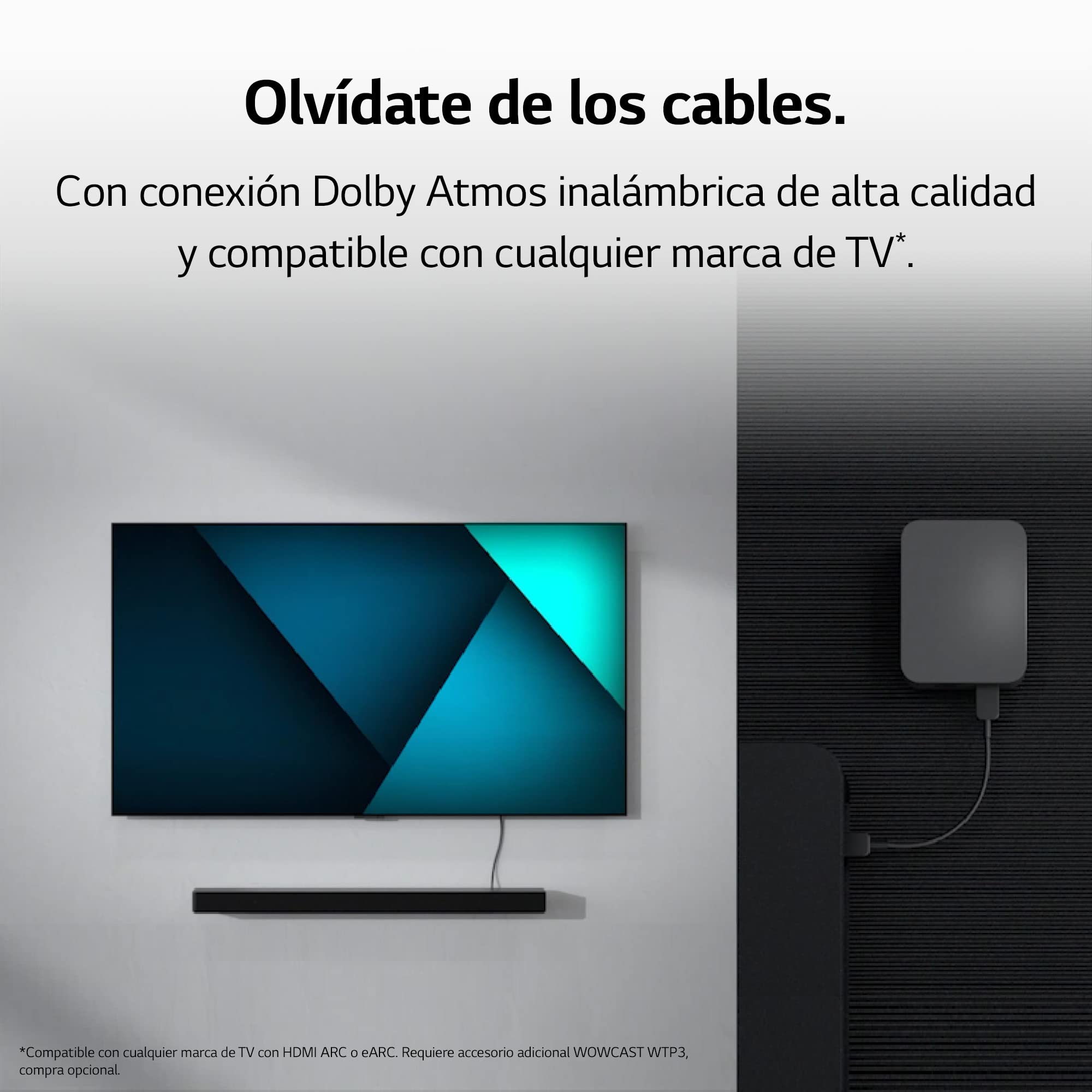 LG SC9S - Barra de Sonido Bluetooth 5.0, 3.1.3 Canales, 400 W, Subwoofer Inalámbrico, Dolby Atmos, DTS:X, IMAX Enhanced, Hi-Res Audio 24bit/96kHz, Color Gris Oscuro