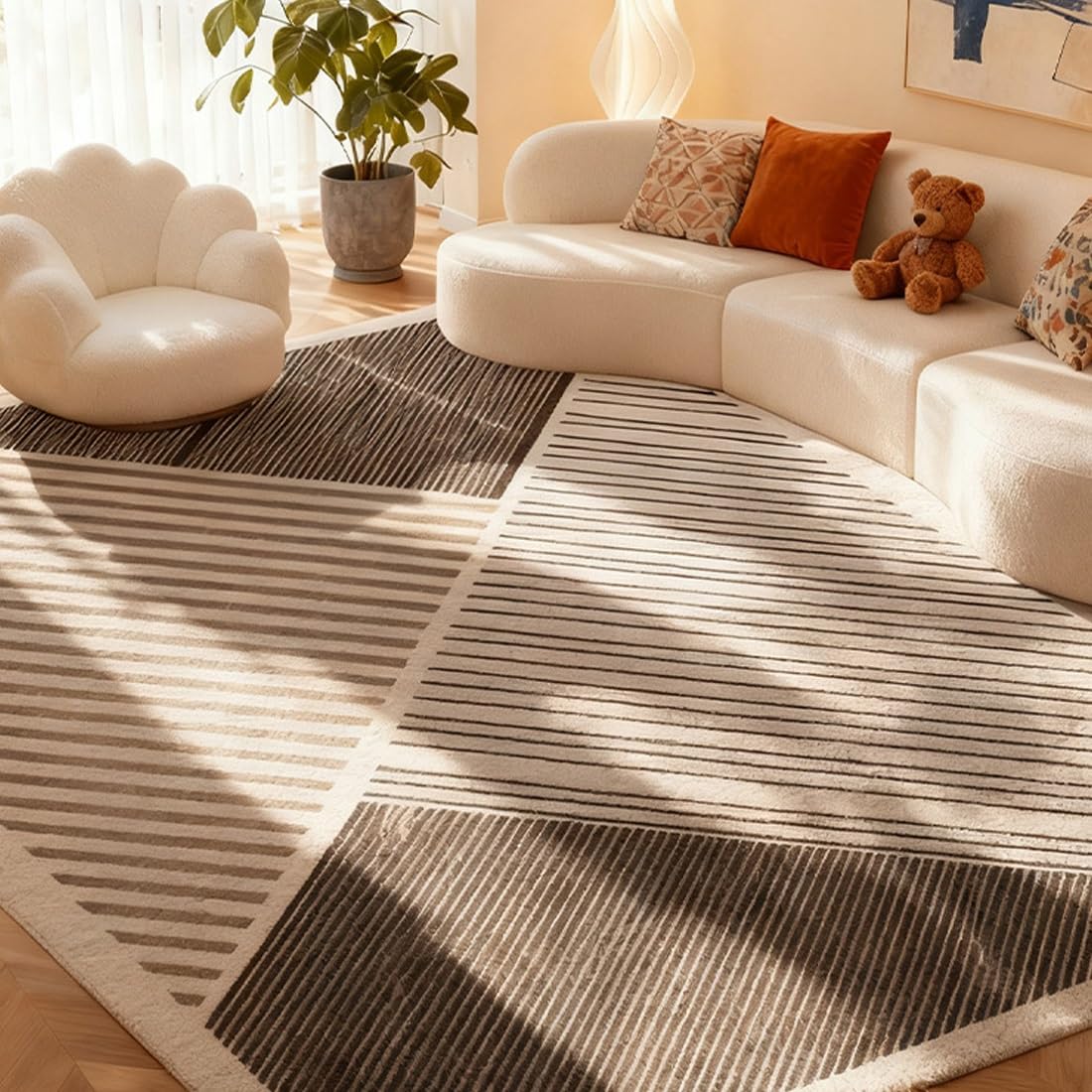 Tapis moelleux pour salon et grand tapis épais de chambre 60x160