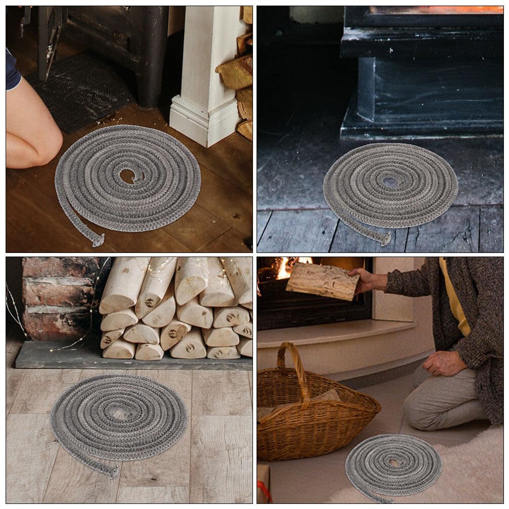 VANZACK Guarnizione per Stufa Legna Corda per Porta Stufa Legna Autoadesivo Resistente ad Alte Temperature Facile da Installare
