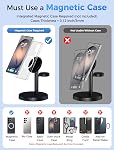 Magnetic Wireless Charger for Samsung, 3 in 1 Super Fast Charging Station Compatible with MagSafe Case, Phone Charger Stand for Samsung Galaxy S26 Ultra S25 Z Fold/Flip 7, Watch Ultra 8 7 6, Buds