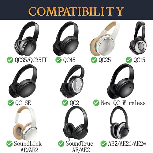 Miniatura 3 de SoloWIT Almohadillas de gel refrescante para auriculares Bose, almohadillas de repuesto para Bose QuietComfort 15 QC15 QC25 QC2 QC35Ae2 Ae2i