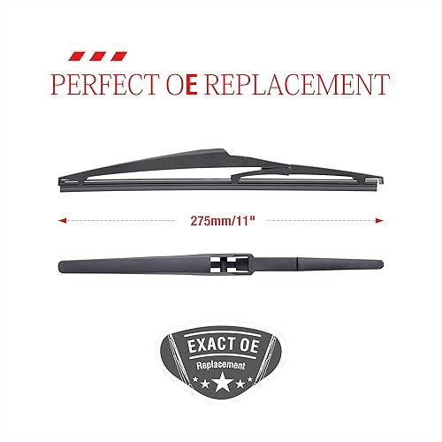 Miniatura 3 de Repuesto de limpiaparabrisas trasero de 11 pulgadas para Jeep Grand Cherokee 2022-2014Kia Rio 2022-2012Soul 22-10 Sorento 15-10Chevy HHR