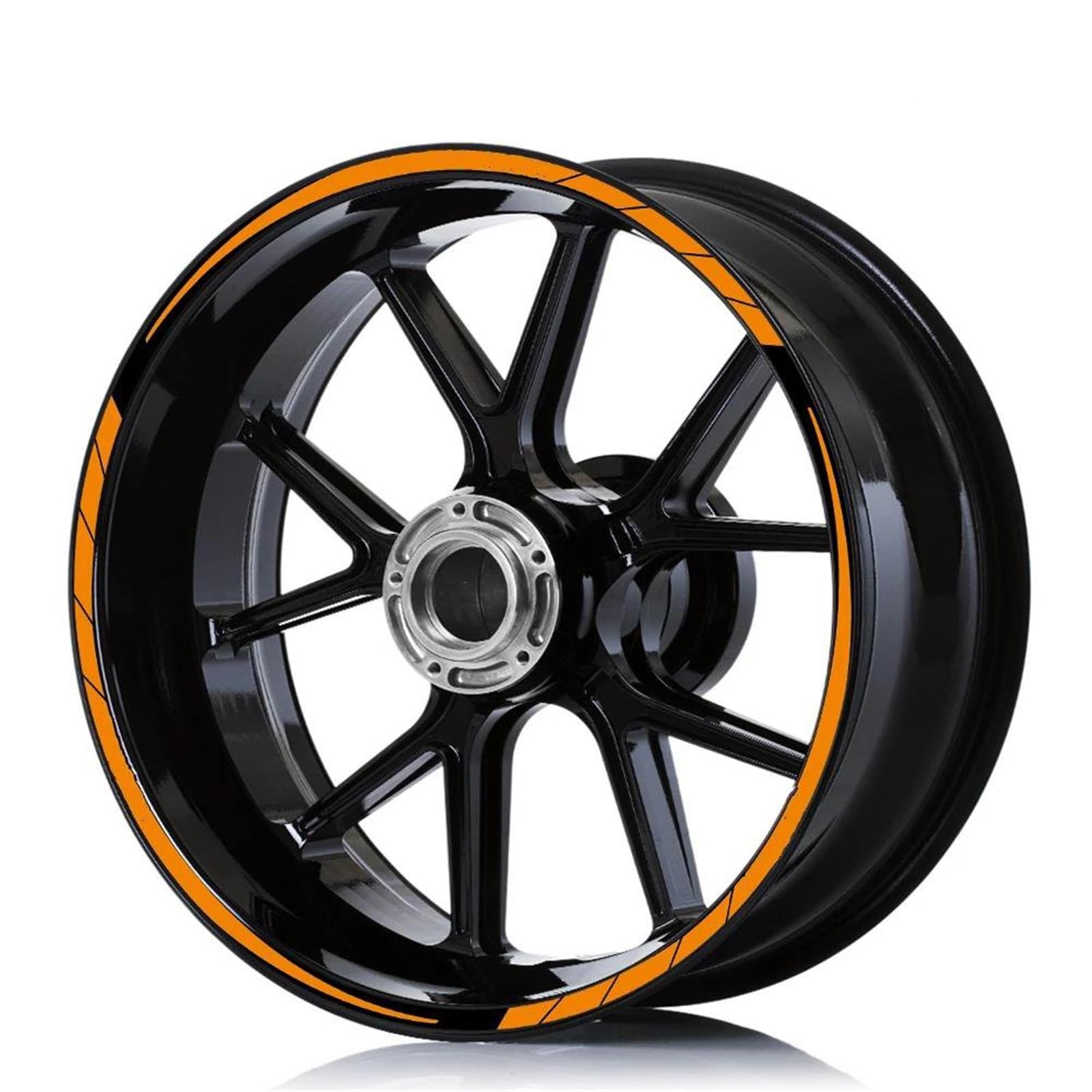 Sticker Part for KYMCO AK550 Ak 550 Motircycle Rim Sticker Scooter Stripe Wheel Decals Decoration Reflective Tape Accessories(Orange)