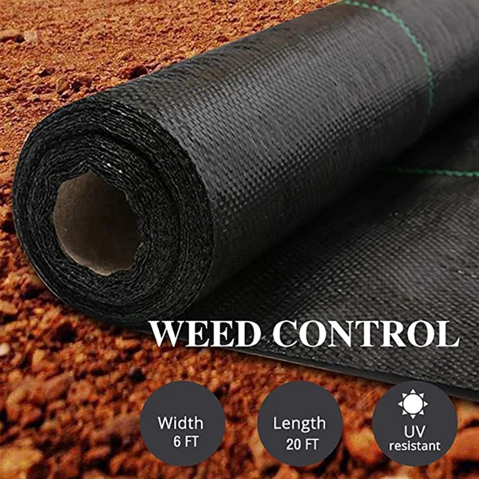 Tejido de Polipropileno for Control de malezas, for Plantas, antihierba, for Uso agrícola, for invernaderos, Permeable al Agua para Jardín Huerto(0.8M Width,5M Length)