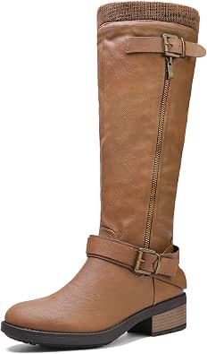 DREAM PAIRS Women's Knee High Wide Calf Boots