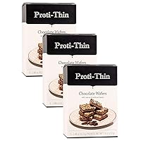 Vista 5 de Proti-Thin Cuadrados de obleas de moca con alto contenido de proteínas, 0.51 onzas de proteína, bajas en calorías, bajas en carbohidratos, bajo