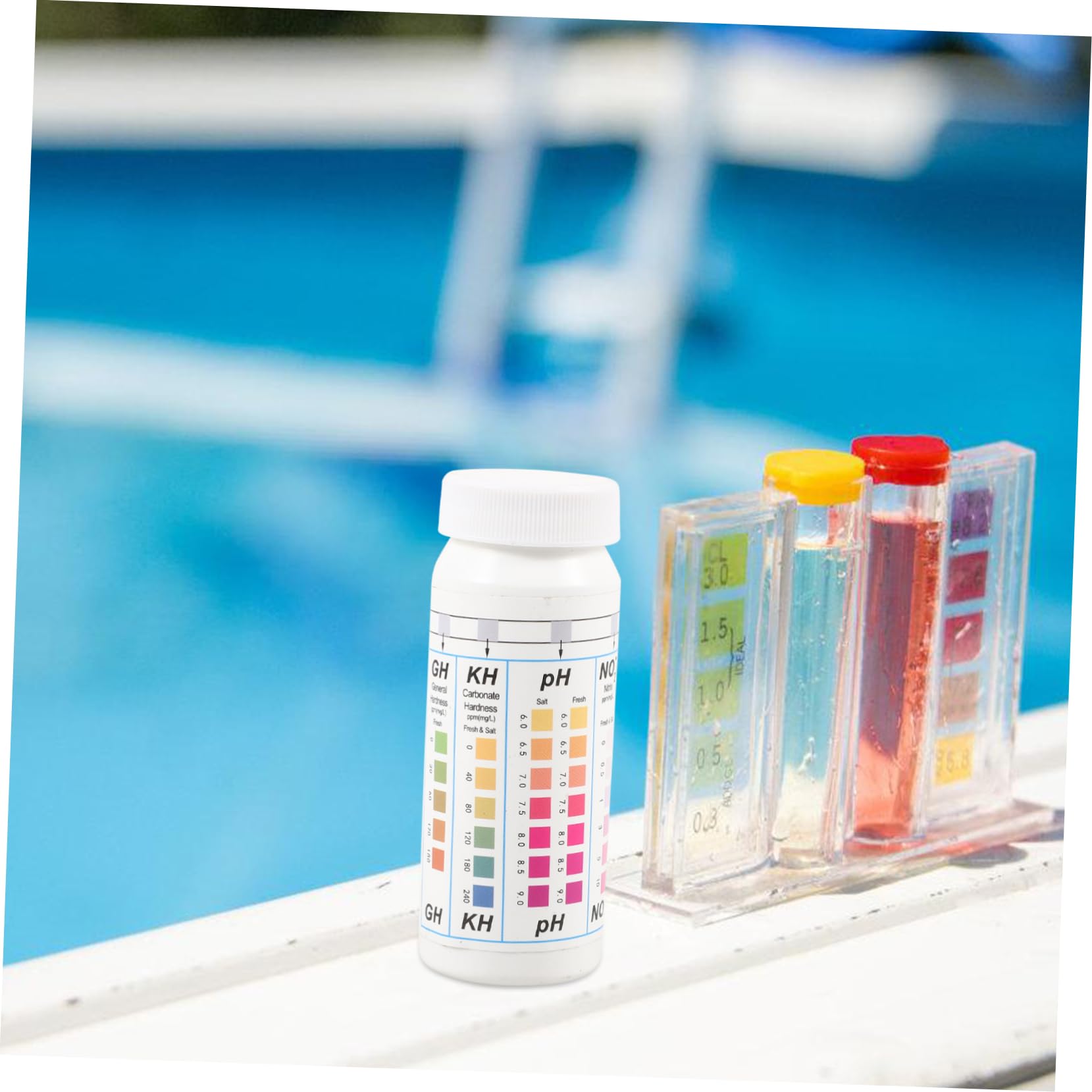 Toddmomy 50pcs Pool Ph Test Strips Ph 0-14 High Accuracy Easy to Carry for Swimming Pools Spas Aquariums