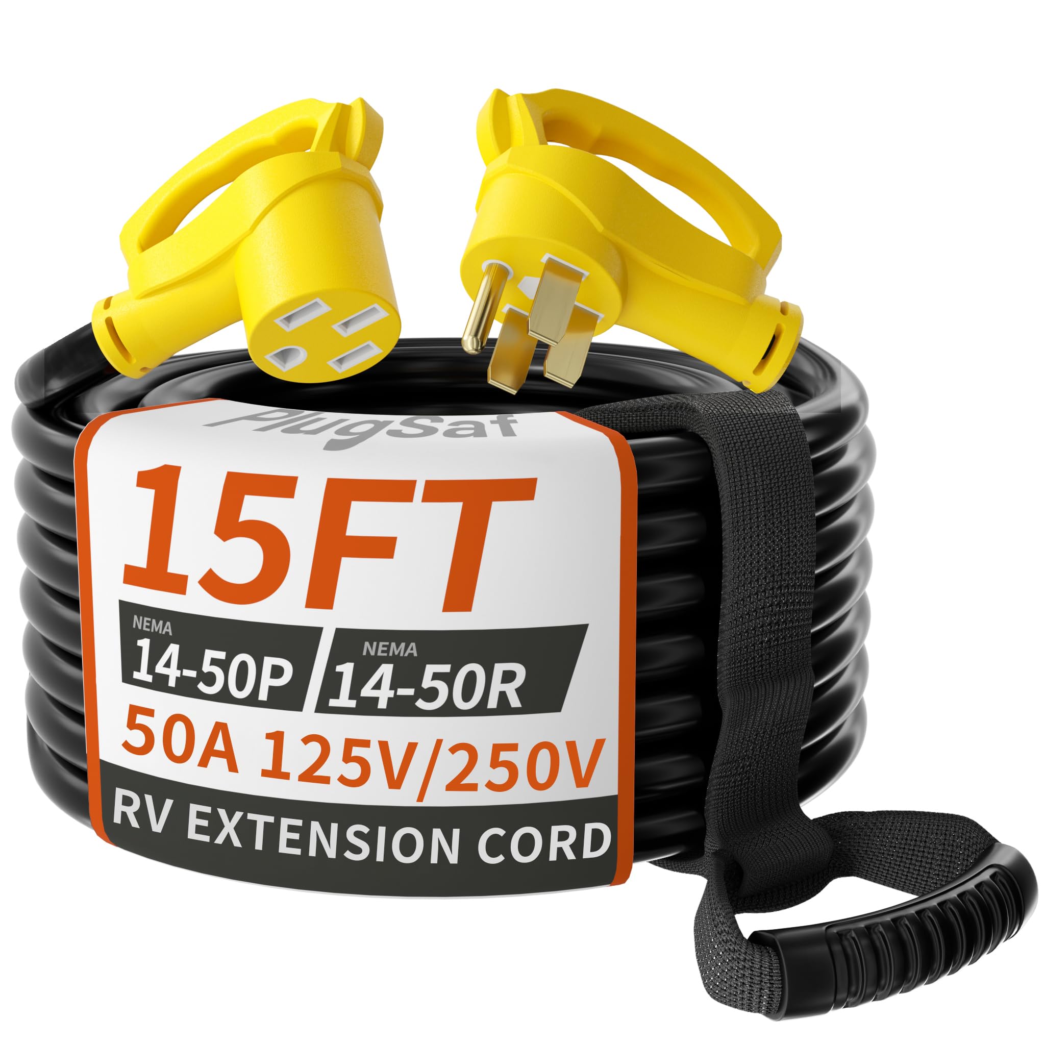 NEMA 14-50P/14-50R 15 FT 50 Amp RV/EV Extension