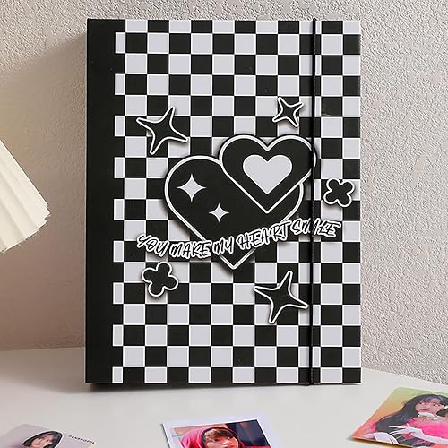 Miniatura 3 de SZHTSWU Carpeta A5 Kpop álbum de tarjetas de fotos con 20 fundas interiores de 3 pulgadas en hojas sueltas rellenables, 6 anillos, portatarjetas