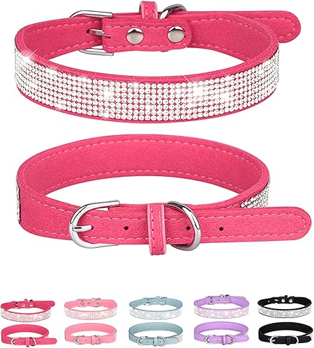 Petank Collar de perro para perros pequeños, medianos y grandes, collar de perro pequeño para perras hembras, collar de perro rosa, collares de Petank Collar de perro para perros pequeños, medianos y grandes, collar de perro pequeño para perras hembras, collar de perro rosa, collares de