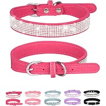 Petank Rhinestone Dog Collar for Small Dogs Cats,Boy Girl Puppy Collars.
