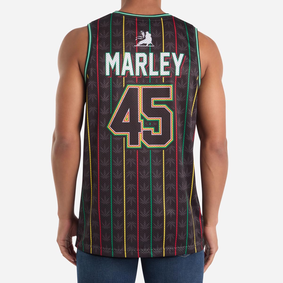 Amplified Maglia da basket da uomo, unisex, senza maniche, stampa su entrambi i lati, traspirante, estiva, festival, BandMerch, musica