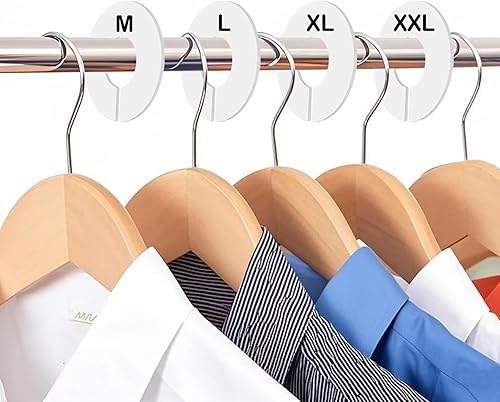 Miniatura 3 de Paquete de 10 separadores de armario para colgar ropa, organizadores de armario de plástico duradero, perfectos para barras de armario, estantes de