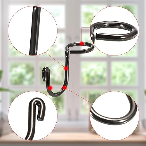 Miniatura 19 de Sumnacon Ganchos para colgar ropa, 30 unidades, ganchos para organizar la ropa, ganchos de metal, mini ganchos en cascada, extensores de ahorro