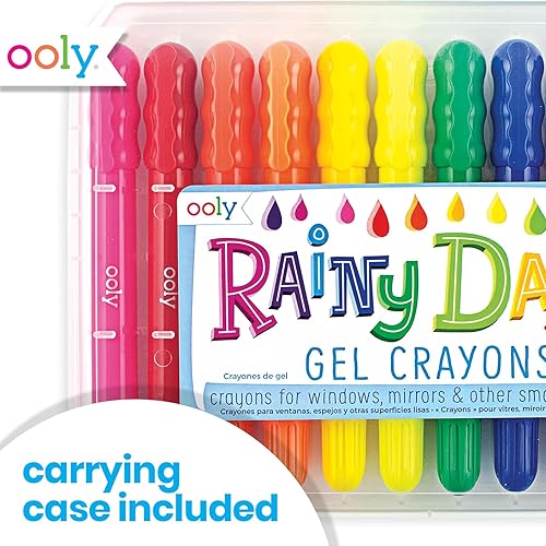 Miniatura 17 de Ooly Cat Parade - Crayones de gel para niños y adultos, juego de 12 crayones de colores arcoíris para superficies de vidrio y papel con tapas