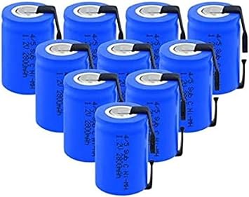 Aa Rechargeable 1.2V 2800mah, Rechargeable for DIY Screwdriver Electric Drill Power TLS Electric Razor Battries,10Pieces