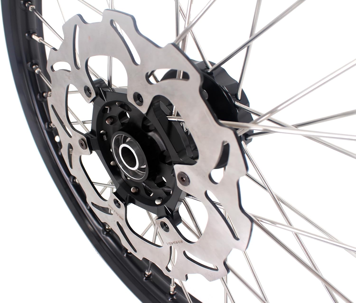 KKE 1.6 * 21 & 2.15 * 18 Enduro Motorcycle Wheels Rims Compatible with SUZUKI DRZ400S 2000-2025, DRZ400E 2000-07, DRZ400 2000-04 with 250MM Front Disc, 220MM Rear Disc,Black Sproket